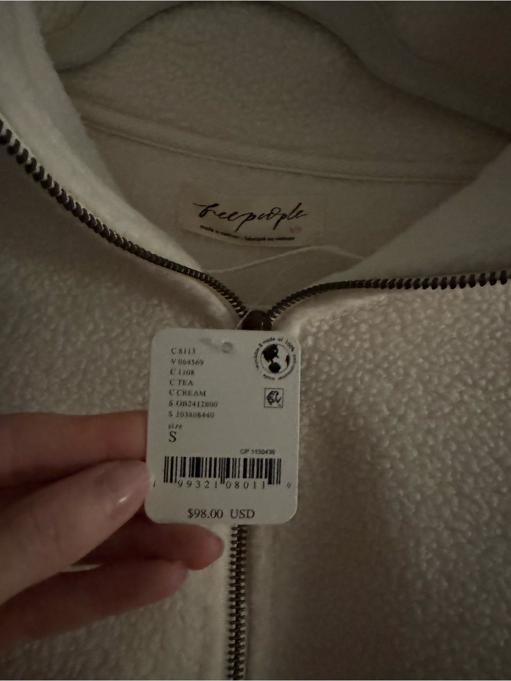 NWT Free People Coco Faux Shera Pullover - Picture 8 of 16